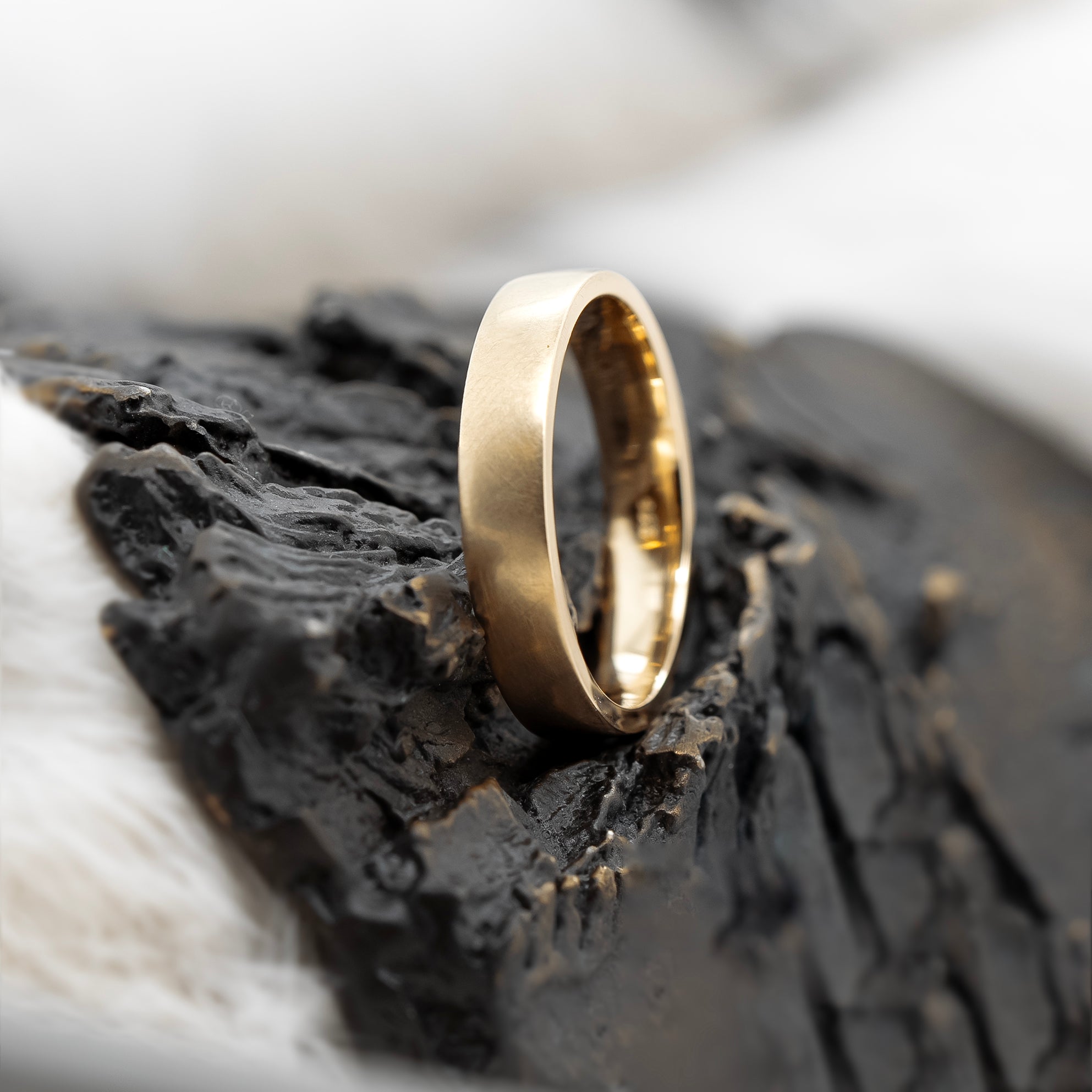 Flat Wedding Band | Magpie Jewellery