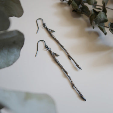 Dangling Branch Earrings - Magpie Jewellery