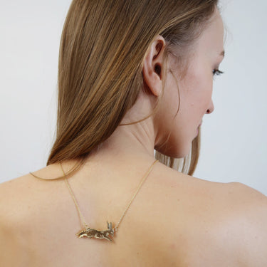 Leaping Rabbit Necklace - Magpie Jewellery