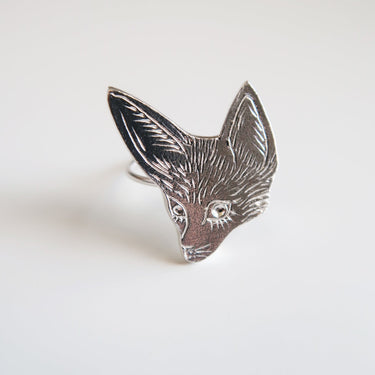Fennec Fox Ring - Magpie Jewellery