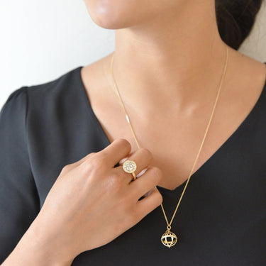 Large Cage Necklace - Magpie Jewellery